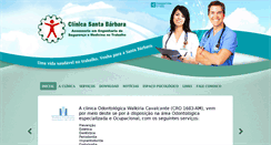 Desktop Screenshot of clinicasantabarbara.com.br