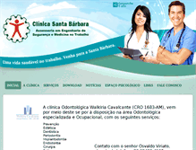 Tablet Screenshot of clinicasantabarbara.com.br